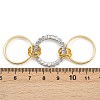 Brass Micro Pave Cubic Zirconia Finger Rings RJEW-D325-01PG-04-6