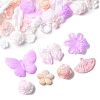 Rainbow Iridescent Plating Acrylic Beads OACR-FS0001-99A-3