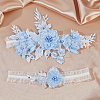 Flower Polyester Garter Leg Ring AJEW-WH0471-09A-5