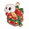 Christmas Theme Alloy Enamel Pendants ENAM-Q508-02C-1