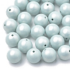 Spray Painted Style Acrylic Beads MACR-T010-10mm-02-1