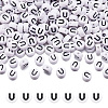 500Pcs Acrylic Horizontal Hole Letter Beads OACR-YS0001-03U-1