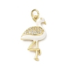 Brass Micro Pave Cubic Zirconia Pendants KK-H255-14A-G01-1