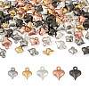 Beadthoven 100Pcs 5 Color Stainless Steel Pendants STAS-BT0001-14-13