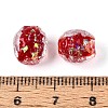 Handmade Foil Glass Beads FOIL-N029-10D-4