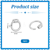 4Pcs Sterling Silver Locking Carabiner FIND-PH0026-94P-4