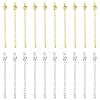 10Pcs Long-Lasting Plated Brass Chain Extender KK-YW0003-82G-2