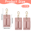 3Pcs PU Keychains KEYC-CL0001-49D-2