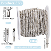 6.25 Yard Polyester Cord with Rhinestone DIY-GF0009-32B-2