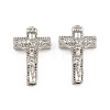 Easter Brass Micro Pave Clear Cubic Zirconia Pendants CU-CBADC6C-10P-03-1