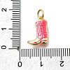 Brass Enamel Pendants KK-K400-50G-03A-3