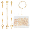 24Pcs 3 Style Long-Lasting Plated Brass Curb Chain Extender KK-CN0002-30-1