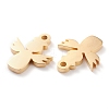 Ion Plating(IP) 304 Stainless Steel Charms STAS-Y002-14G-2