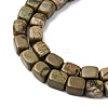 Natural Verdite Stone Beads Strands G-B155-D08-4