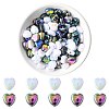 200Pcs 2 Colors ABS Plastic Beads KY-FS0001-42C-1