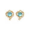 Brass Micro Pave Cubic Zirconia Pendants KK-A259-15G-1