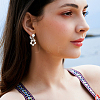 1 Pair 925 Sterling Silver Clip-on Earring Findings STER-BBC0008-46-4