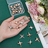 24Pcs 2 Colors Zinc Alloy Lapel Pins for Backpack Clothes JEWB-PH0001-82-3