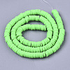 Handmade Polymer Clay Beads Strands X-CLAY-R089-6mm-081-2