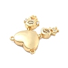 Rack Plating Brass with Cubic Zirconia Pendants KK-Q017-30G-2