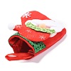 Cloth Hanging Christmas Stocking HJEW-B003-01-3