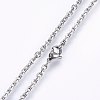 304 Stainless Steel Cable Chain Necklaces NJEW-P226-01P-06-2