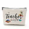 Teachers' Day Cotton Linen Cosmetic Bag PW-WG62416-04-1