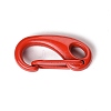 Spray Painted Alloy Push Gate Snap Keychain Clasp Findings PALLOY-K257-12-3