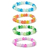 8mm Round Glass Beaded Stretch Bracelets for Women BJEW-JB10873-1