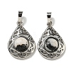 Natural & Synthetic Mixed Gemstone Pendants G-Q158-05P-2