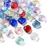 Dyed & Heated Transparent Glass Beads GLAA-D307-02-1
