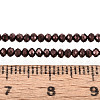 Electroplate Glass Beads Strands X-EGLA-F149-FP-08-4