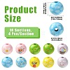 40Pcs 10 Colors Easter Theme Printed Wood Beads WOOD-FS0002-55A-3