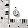 Rack Plating Brass Micro Pave Cubic Zirconia Charms KK-M014-06P-3