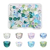80Pcs 8 Colors Electroplate Transparent Glass Beads EGLA-YW0005-84-1
