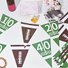 2Pcs Paper Rugby Triangle Flag Banners AJEW-SP0004-76-4