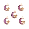 Alloy Enamel Pendants ENAM-S121-061D-G-2