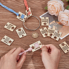 50Pcs Wood Cross Stitch Thread Bobbins WOOD-OC0003-90-3