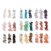 Gradient Color Mixed Gemstone Chip Beaded Pendants PALLOY-JF02795-1