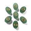 Natural Green Aventurine Oval Display Decorations G-F774-01A-1