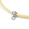 16Pcs Two Tone Waxed Polyester Cord Bracelets for Men Women BJEW-JB11790-4