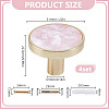 4 Bags Round Zinc Alloy Acrylic Drawer Pull Handles FIND-DR0001-85B-2