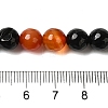 Dyed & Heated Natural Agate Beads Strands G-P539-D01-05-5