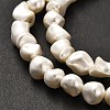 Electroplated Shell Pearl Beads Strands BSHE-C009-01A-4