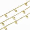 Handmade Brass Curb Chains CHC-F015-25G-1