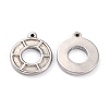 Non-Tarnish 304 Stainless Steel Pendants STAS-O145-22P-2