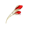 Flower Alloy Crystal Rhinestone Brooch PW-WG802A8-01-1