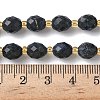 Natural Dumortierite Beads Strands G-F809-A39-01-6