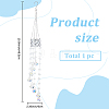 Flower Round Glass Beads Tassel Hanging Suncatchers for Window Garden Outdoor Decoration HJEW-WH20020-007D-2