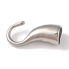 Non-Tarnish 304 Stainless Steel Hook Clasps STAS-C109-23P-02-2